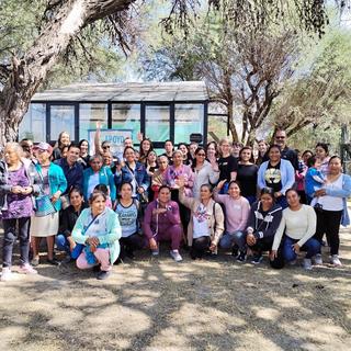 Group photo outdoors