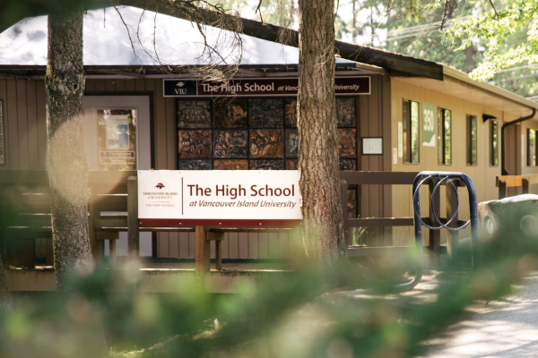 The High School building at Vancouver Island University