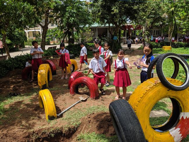 VIU Engineering Field School playground dragon