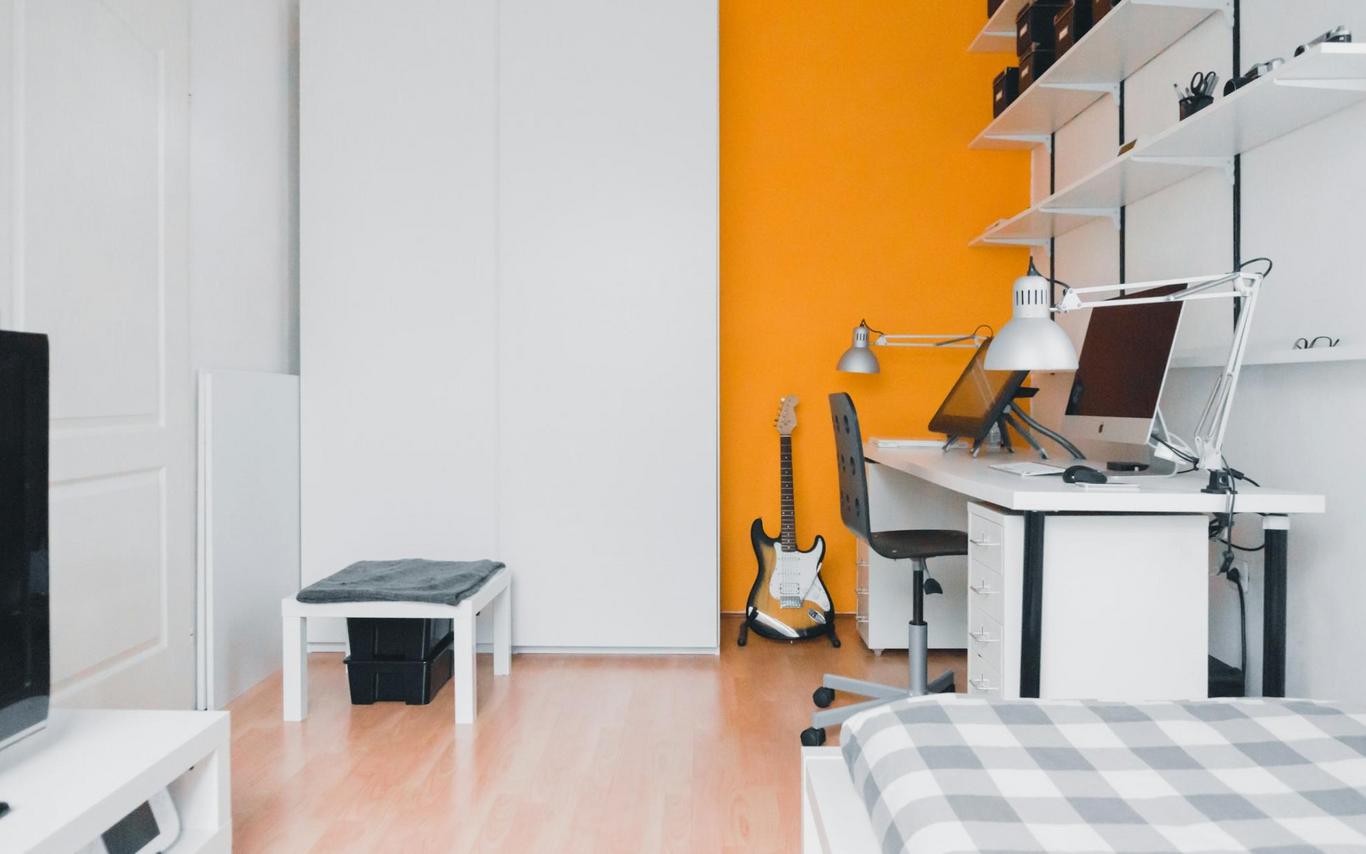 A student housing room